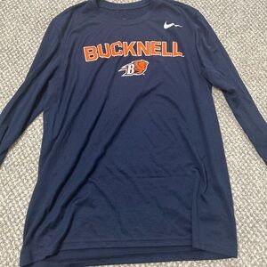 Nike Navy Bucknell Long Sleeve Tee
